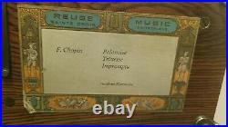 Vintage Reuge 3 Song 144 Note Dauphine Music Box, Chopin