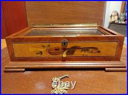 Vintage Reuge 35349 Switzerland Mozart Inlaid Portrait Music Box 72/3