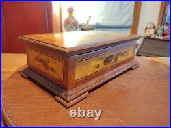 Vintage Reuge 35349 Switzerland Mozart Inlaid Portrait Music Box 72/3