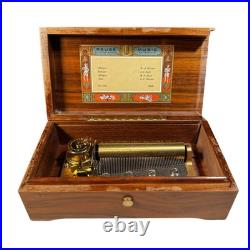 Vintage Reuge 50-Note Music Box, Mozart/Bach, Working, Damaged Box Vintage Reuge 50-Note Music Box, Mozart/Bach, Working, Damaged Box