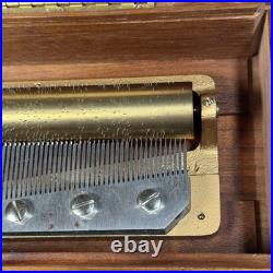Vintage Reuge 50-Note Music Box, Mozart/Bach, Working, Damaged Box Vintage Reuge 50-Note Music Box, Mozart/Bach, Working, Damaged Box