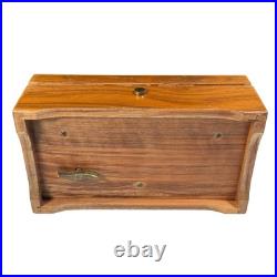 Vintage Reuge 50-Note Music Box, Mozart/Bach, Working, Damaged Box Vintage Reuge 50-Note Music Box, Mozart/Bach, Working, Damaged Box