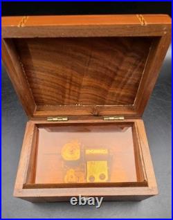Vintage Reuge Auberson Music Box36 NoteSolid Walnut Box