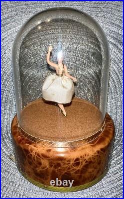 Vintage Reuge Ballerina Domed Music Box 5 Kiss Waltz Works Perfectly Vintage Reuge Ballerina Domed Music Box 5 Kiss Waltz Works Perfectly