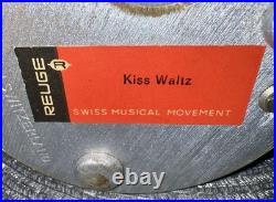 Vintage Reuge Ballerina Domed Music Box 5 Kiss Waltz Works Perfectly Vintage Reuge Ballerina Domed Music Box 5 Kiss Waltz Works Perfectly