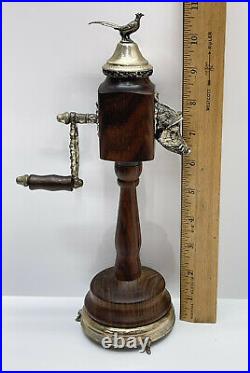 Vintage Reuge Boars Head Musical Pepper Grinder Mill Very Good Condition Works