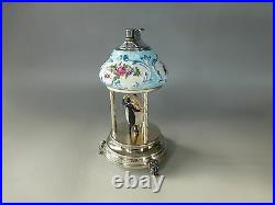 Vintage Reuge Capodimonte Table Lighter Musical Dancers Carousel (watch Video)