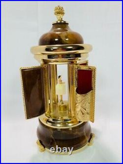 Vintage Reuge Carousel Music Box Lipstick, Plays Edelweiss, made in Italy