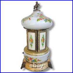 Vintage Reuge Cigarette Lipstick Carousel Music Box Speak Softly Love Italy READ
