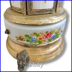 Vintage Reuge Cigarette Lipstick Carousel Music Box Speak Softly Love Italy READ