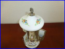 Vintage Reuge Cigarette / Lipstick Holder White Enamel Ballerina Musical Box