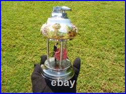 Vintage Reuge Dancing Ballerina Music Box Automaton With Lighter (watch Video)