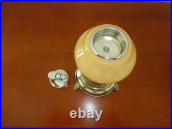 Vintage Reuge Dancing Ballerina Music Box Automaton With Lighter (watch Video)