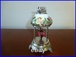 Vintage Reuge Dancing Ballerina Music Box Automaton With Lighter (watch Video)