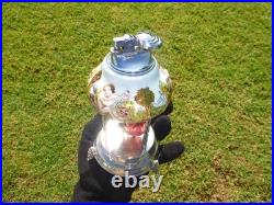 Vintage Reuge Dancing Ballerina Music Box Automaton With Lighter (watch Video)