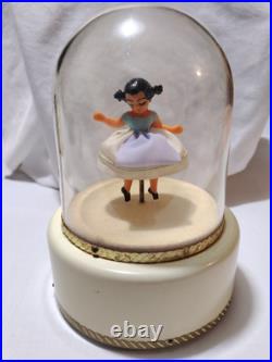 Vintage Reuge Dancing Ballerina Music Box Go To Sleep My Baby Works