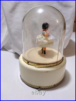 Vintage Reuge Dancing Ballerina Music Box Go To Sleep My Baby Works