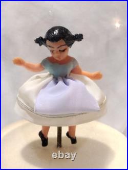 Vintage Reuge Dancing Ballerina Music Box Go To Sleep My Baby Works