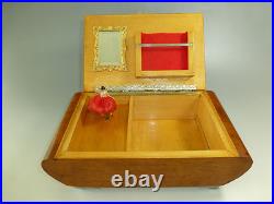 Vintage Reuge Dancing Ballerina Music Jewelry Box Restored (watch The Video)