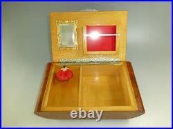 Vintage Reuge Dancing Ballerina Music Jewelry Box Restored (watch The Video)