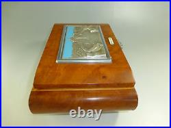 Vintage Reuge Dancing Ballerina Music Jewelry Box Restored (watch The Video)