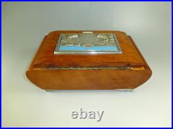 Vintage Reuge Dancing Ballerina Music Jewelry Box Restored (watch The Video)