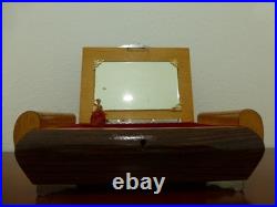 Vintage Reuge Dancing Ballerina Music Jewelry Box Wondeful Working (watch Video)