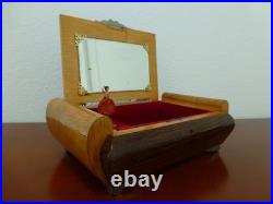 Vintage Reuge Dancing Ballerina Music Jewelry Box Wondeful Working (watch Video)