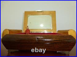 Vintage Reuge Dancing Ballerina Music Jewelry Box Wondeful Working (watch Video)