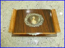 Vintage Reuge Dancing Ballerina Music Jewelry Box Wondeful Working (watch Video)