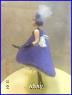 Vintage Reuge Domed Dancing French Can-can Girl Plays La Matchiche (see Video)