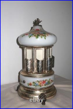 Vintage Reuge Italian Musical Lipstick Carousel Dispenser BEAUTIFUL SOUND READ