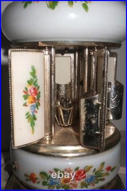 Vintage Reuge Italian Musical Lipstick Carousel Dispenser BEAUTIFUL SOUND READ