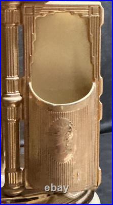 Vintage Reuge Italy Music Carousel Cigarette Lipstick Holder