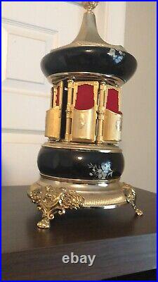 Vintage Reuge Lipstick Cigarette Holder Music Box Ceramic Italy 17