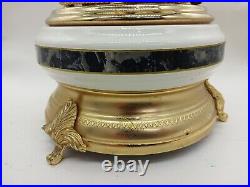 Vintage Reuge Lipstick Cigarette Music Box Carousel Made In Italy READ