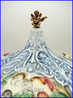 Vintage Reuge Lipstick Cigarette Music Box Carousel Rare Angel Harp Dr Zhivago