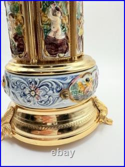 Vintage Reuge Lipstick Cigarette Music Box Carousel Rare Angel Harp Dr Zhivago
