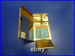 Vintage Reuge Miniature Music Box Musical Lipstick Powder Compact Case