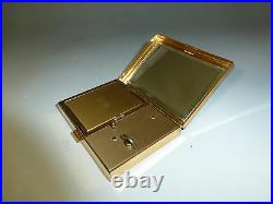 Vintage Reuge Miniature Music Box Musical Powder Compact Case (WATCH VIDEO)