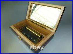 Vintage Reuge Music Box 72 Key Play Polonaise, March By Bach & Gavotte By Handel
