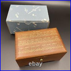 Vintage Reuge Music Box Frederic Chopin Tristesse 36 Note Koa Wood Switzerland