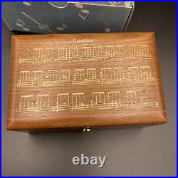 Vintage Reuge Music Box Frederic Chopin Tristesse 36 Note Koa Wood Switzerland