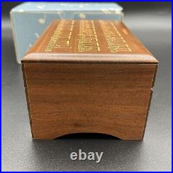 Vintage Reuge Music Box Frederic Chopin Tristesse 36 Note Koa Wood Switzerland