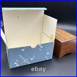 Vintage Reuge Music Box Frederic Chopin Tristesse 36 Note Koa Wood Switzerland