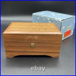 Vintage Reuge Music Box Frederic Chopin Tristesse 36 Note Koa Wood Switzerland