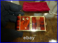Vintage Reuge Music Box Lip-Lock Ladies Musical Lipstick Powder Compact Case