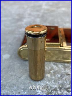 Vintage Reuge Music Box Lip-Lock Ladies Musical Lipstick Powder Compact Case