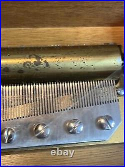 Vintage Reuge Music Box Nutcracker 3/72 Tchaikovsky (See Video/Notes) Sugar Plum
