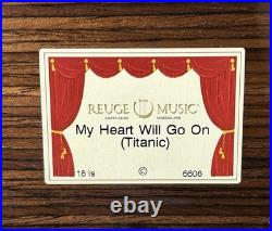 Vintage Reuge Music Box Sainte-Croix Switzerland My Heart Will Go On Titanic
